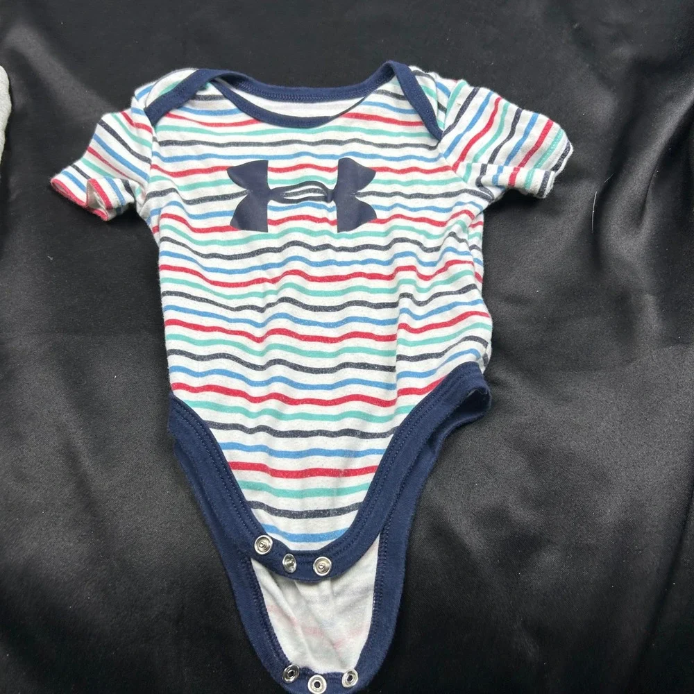 BabyBoy Clothes Bundle 3-6M Under Armour Puma Burts Bees Bodysuits Sleeper Pants